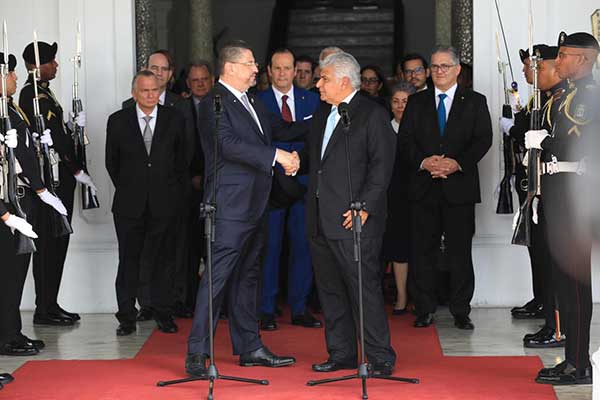 Panamá y Costa Rica acuerdan fortalecer relaciones comerciales, diplomáticas, turísticas, agrícolas y de seguridad