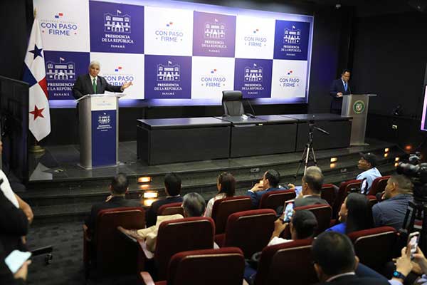 Mulino anuncia acciones para reforzar control del territorio nacional y dar seguridad a panameños